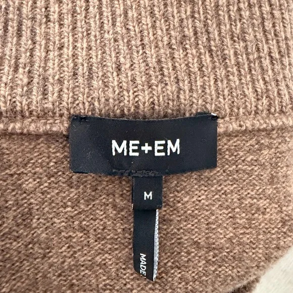 ME+EM merino cashmere a-line skirt